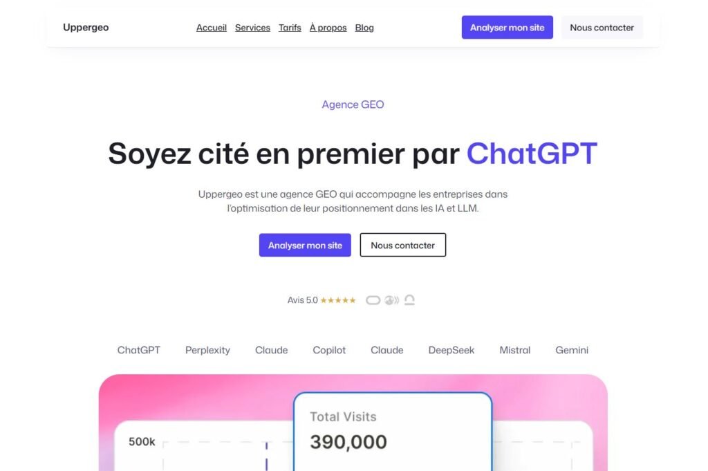 réalisation site web uppergeo